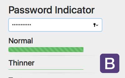 Password Meter Bootstrap 4