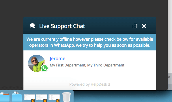 chat window whatsapp